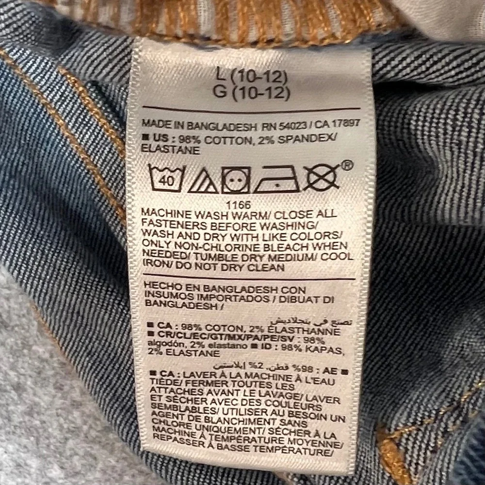 Old Navy Kids Skinny Built-In Tough Dark Wash Adjustable Waist Jeans Large 10-12